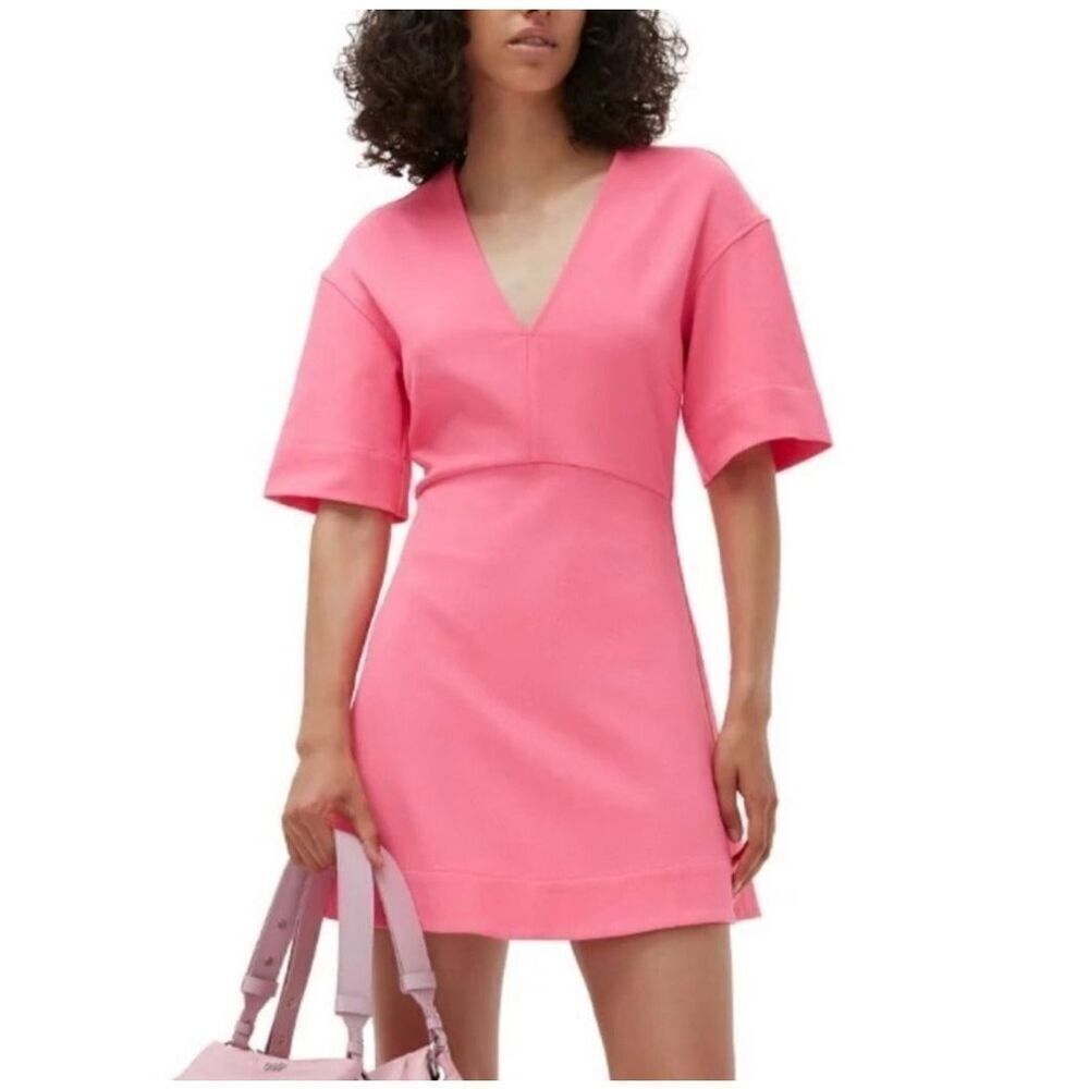 GANNI Ottoman Pink Mini Dress size 42 (10/12 US)